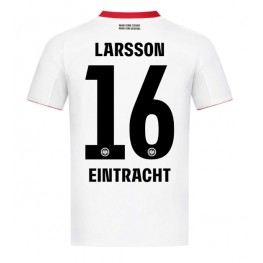 Eintracht Frankfurt Hugo Larsson #16 Uit tenue 2025-26 Korte Mouw